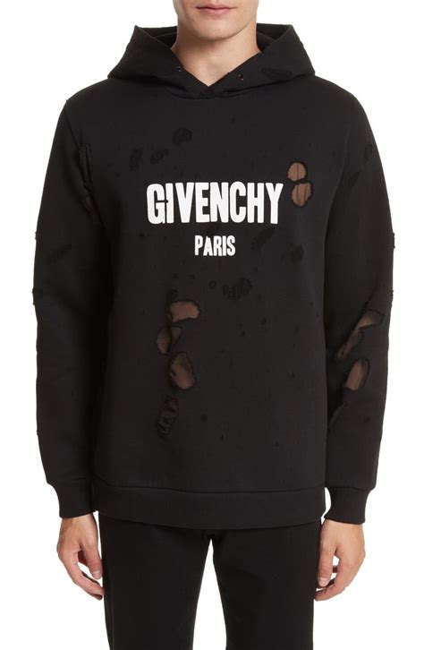 givenchy distressed hoodie legit check|givenchy distressed hoodie mockup.